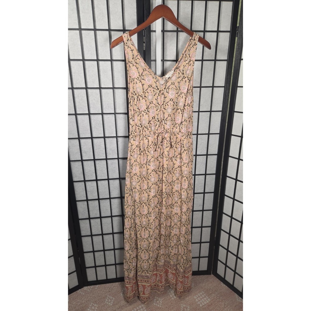 Lucky Brand Women's Floral Boho Maxi Dress Size S Boho Hippie Festival Flowy